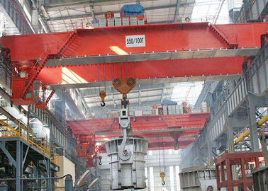 puente de arriba controlado Crane For Metallurgical/fundición de la cabina 50T