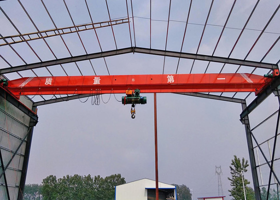 Sola viga Crane Designed que viaja de arriba de la estructura simple para la fábrica