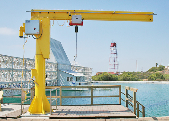 Piso accionado - montó a Jib Crane la rotación A4 eléctrico de 360 grados