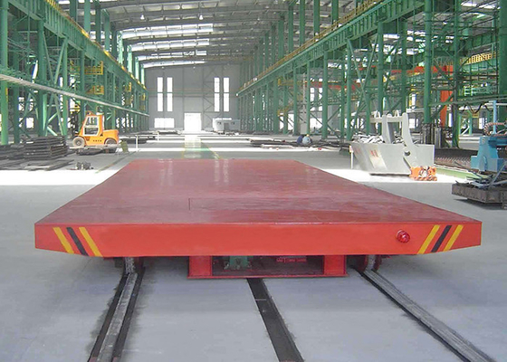 10 toneladas de la transferencia de cubierta de acero plana accionada carril eléctrico del carro