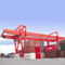 Capacidad pesada de Crane To Lift Shipping Container del pórtico provisto de pneumáticos trifásica