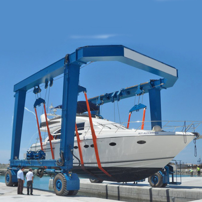 Granas de elevación de viajes de todas las toneladas personalizadas 30m Para el mantenimiento de barcos y yates 380V